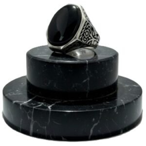 yemeni "civilized heritage" sterling silver ring elite liver colored agate