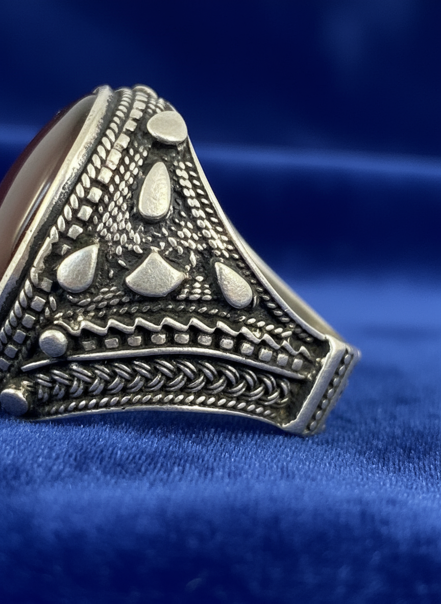 ancient yemeni heritage sterling silver ring with red agate the chivalry ring ancient yemeni heritage sterling silver ring with red agate the chivalry ring