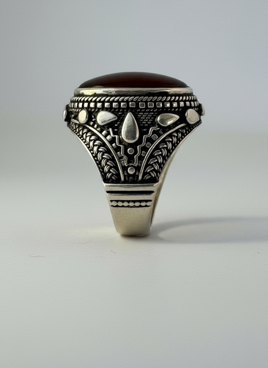 ancient yemeni heritage sterling silver ring with red agate the chivalry ring ancient yemeni heritage sterling silver ring with red agate the chivalry ring