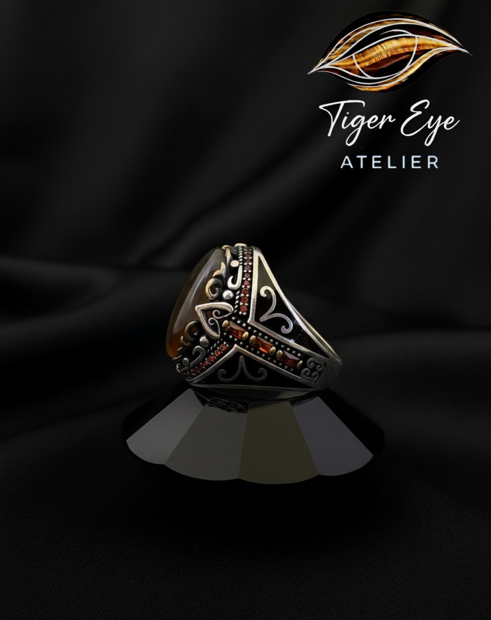 turkish artisan sterling silver ring with illustrated yemeni agate the dignity ring turkish artisan sterling silver ring with illustrated yemeni agate the dignity ring