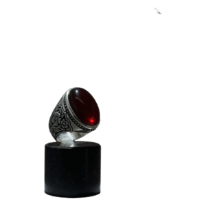 Home yemeni agate "mana" sterling silver ring the chivalry ring