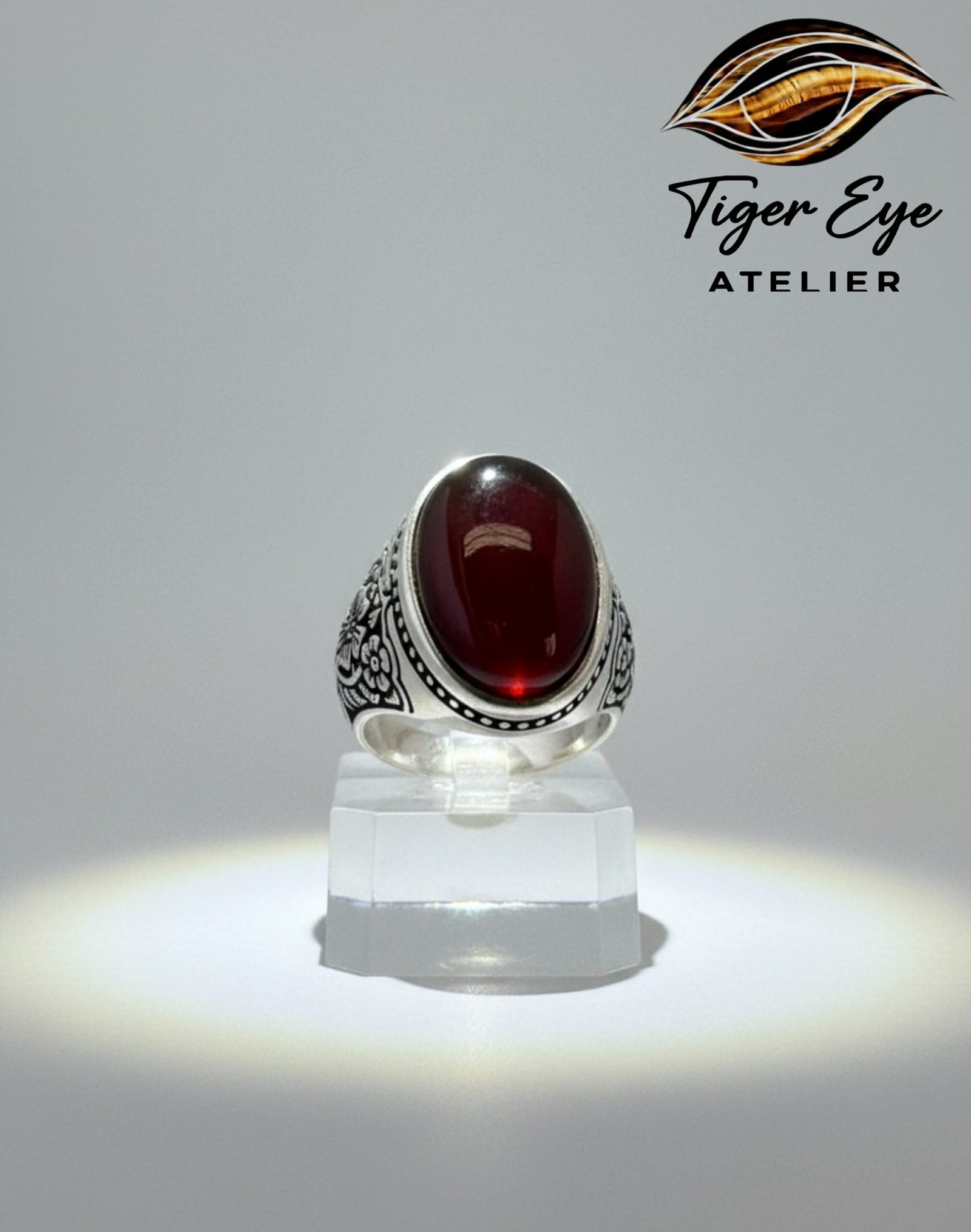yemeni agate "mana" sterling silver ring the chivalry ring yemeni agate "mana" sterling silver ring the chivalry ring