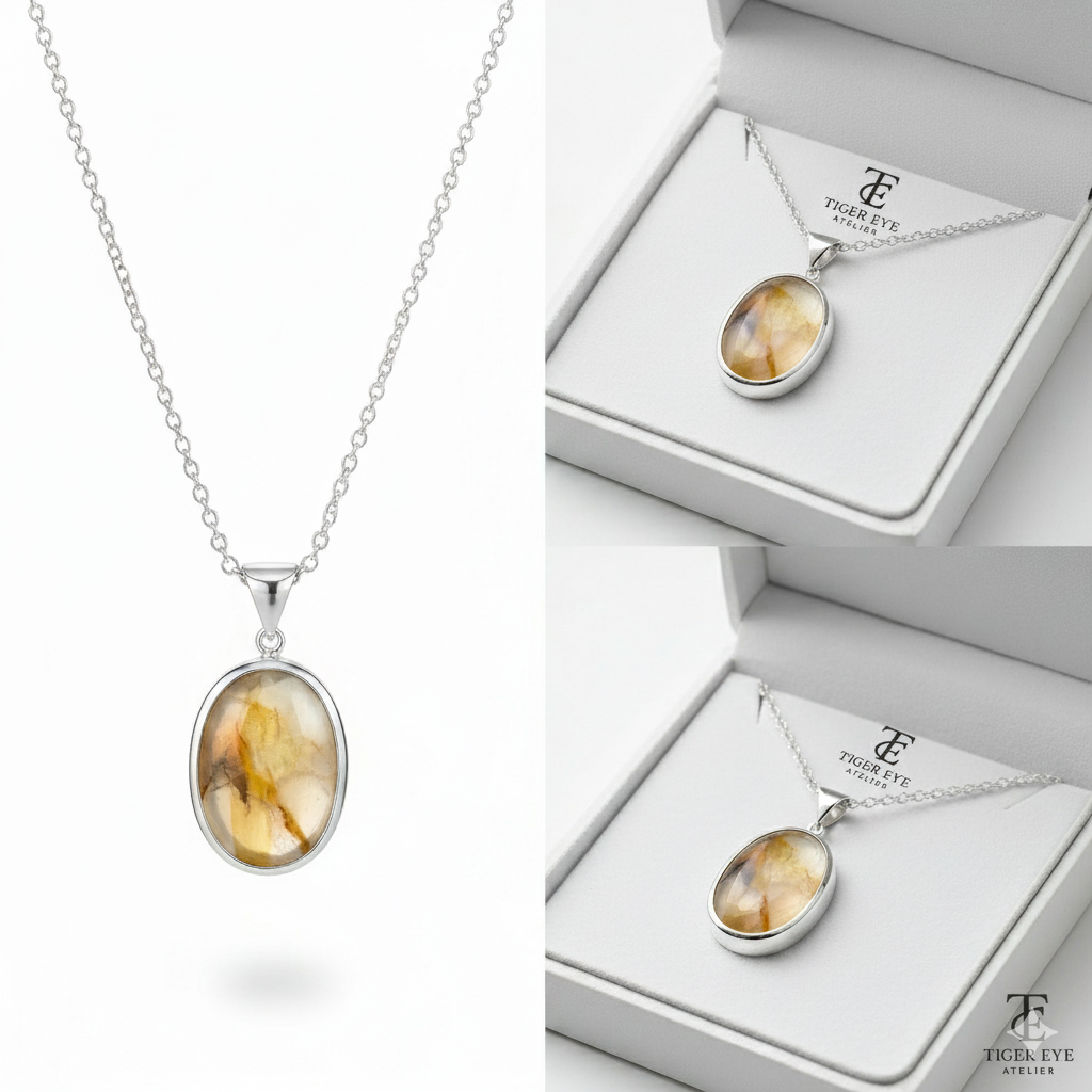 luminous golden fire yemeni agate (aqeeq) sterling silver necklace luminous golden fire yemeni agate (aqeeq) sterling silver necklace