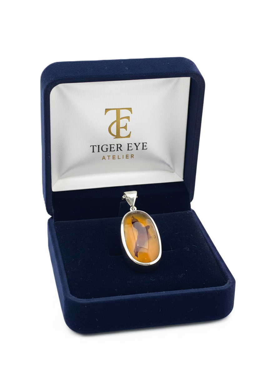 rare yemeni fire agate & carnelian intarsia sterling silver necklace rare yemeni fire agate & carnelian intarsia sterling silver necklace