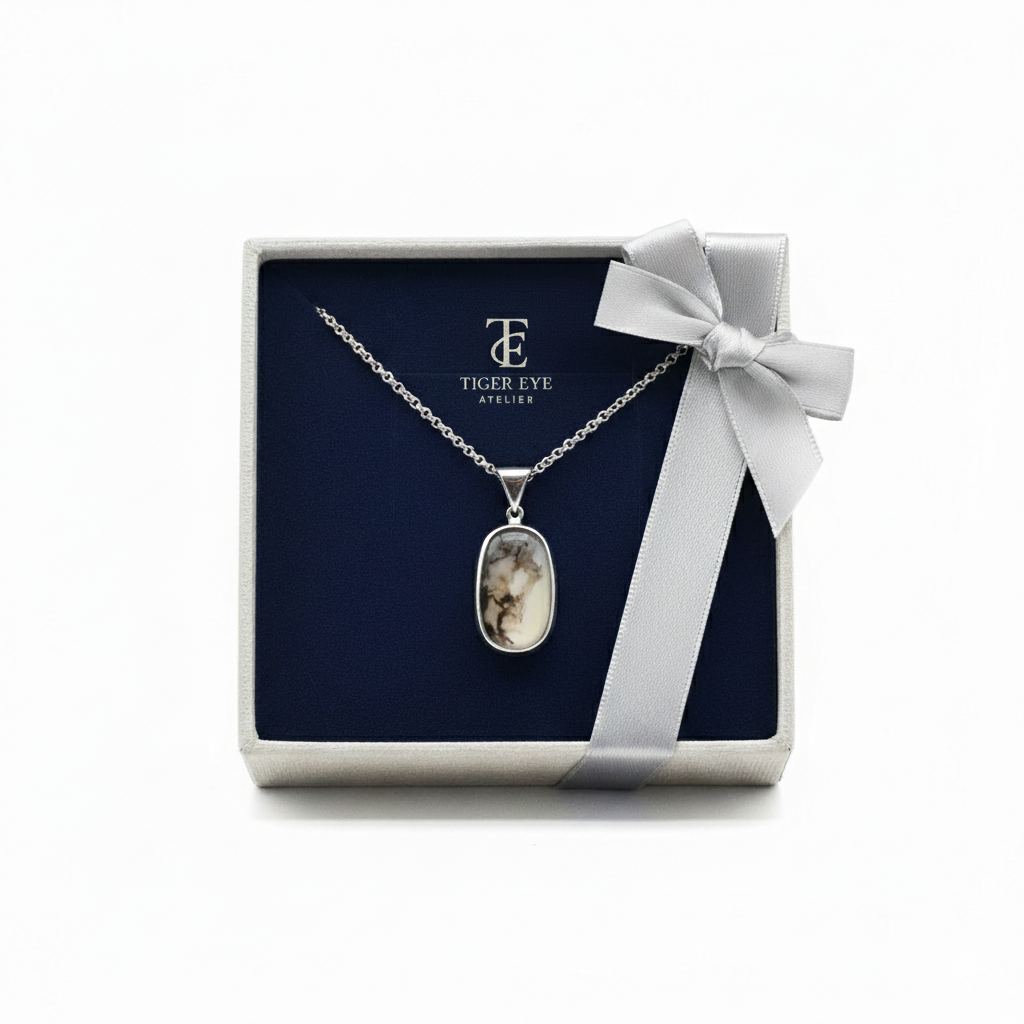 white plume & sepia shadow yemeni aqeeq sterling silver necklace white plume & sepia shadow yemeni aqeeq sterling silver necklace