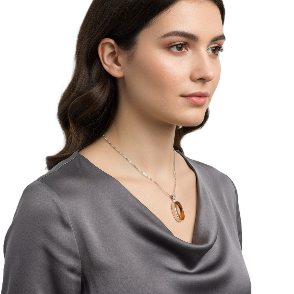 Rare Yemeni Fire Agate & Carnelian Intarsia Sterling Silver Necklace rare yemeni fire agate & carnelian intarsia sterling silver necklace